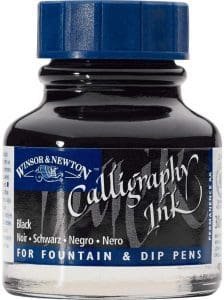 tinta winsor newton para caligrafía y lettering