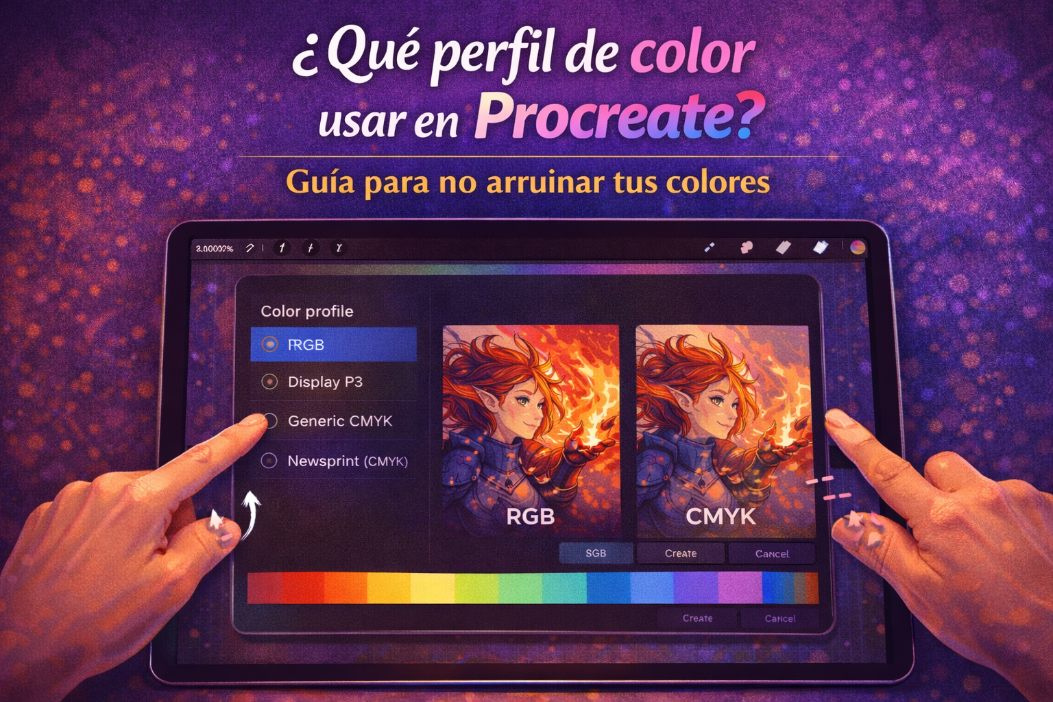 ¿Qué Perfil de Color en PROCREATE debes usar?