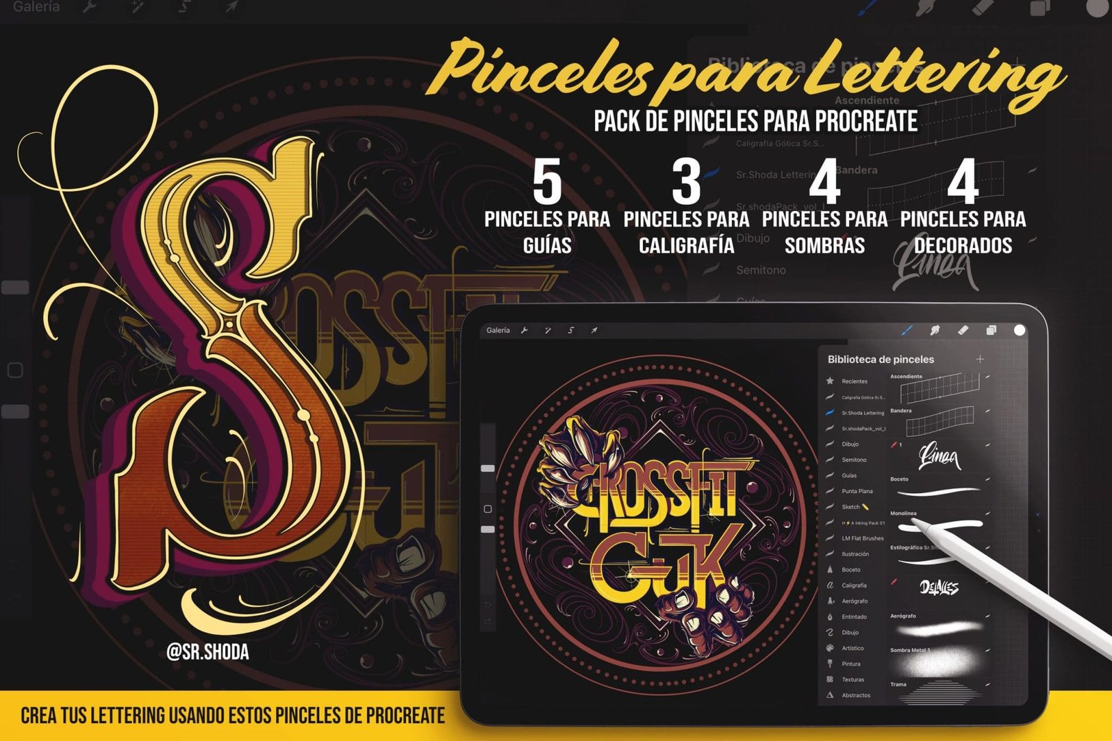 pinceles de procreate