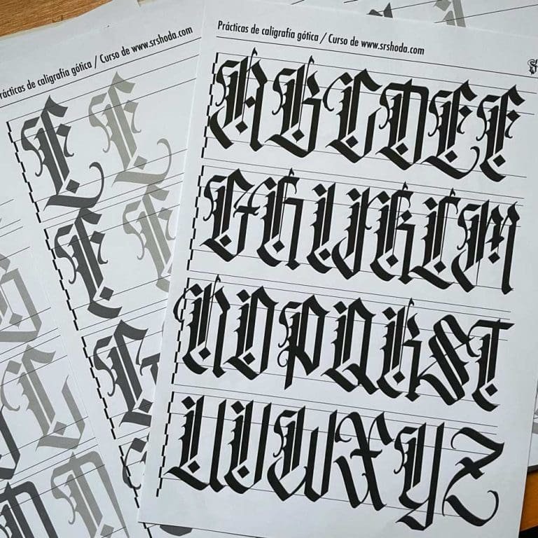 Caligrafia-gotica-mayusculas